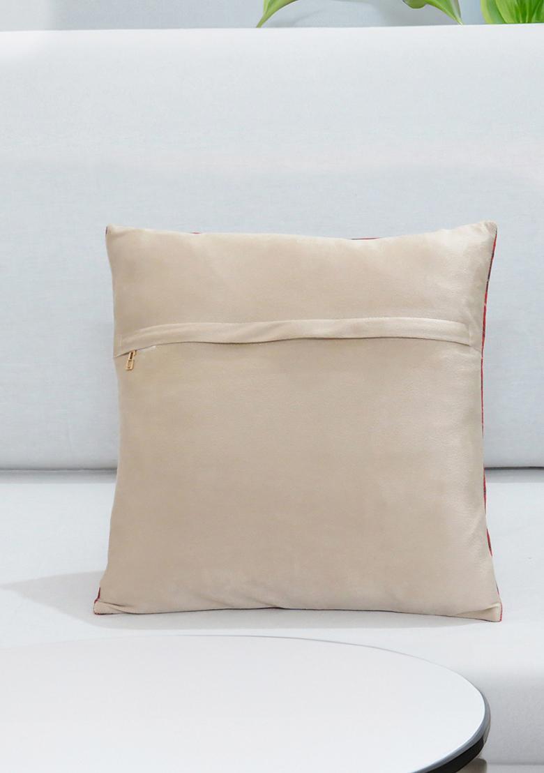 Red Reindeer Games Velvet Christmas Cushion Cover