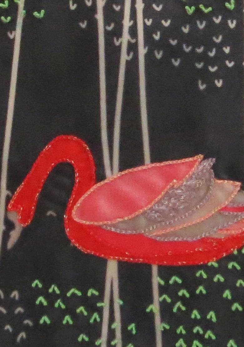 Black Moonlight Sonata Velvet Cushion Cover