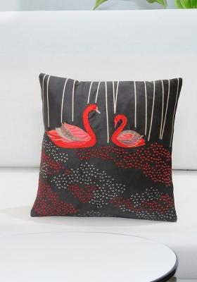 Black Rivers Lullaby Velvet Cushion Cover