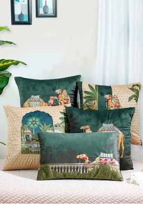 Teal Royal Opulence Cushion Cover