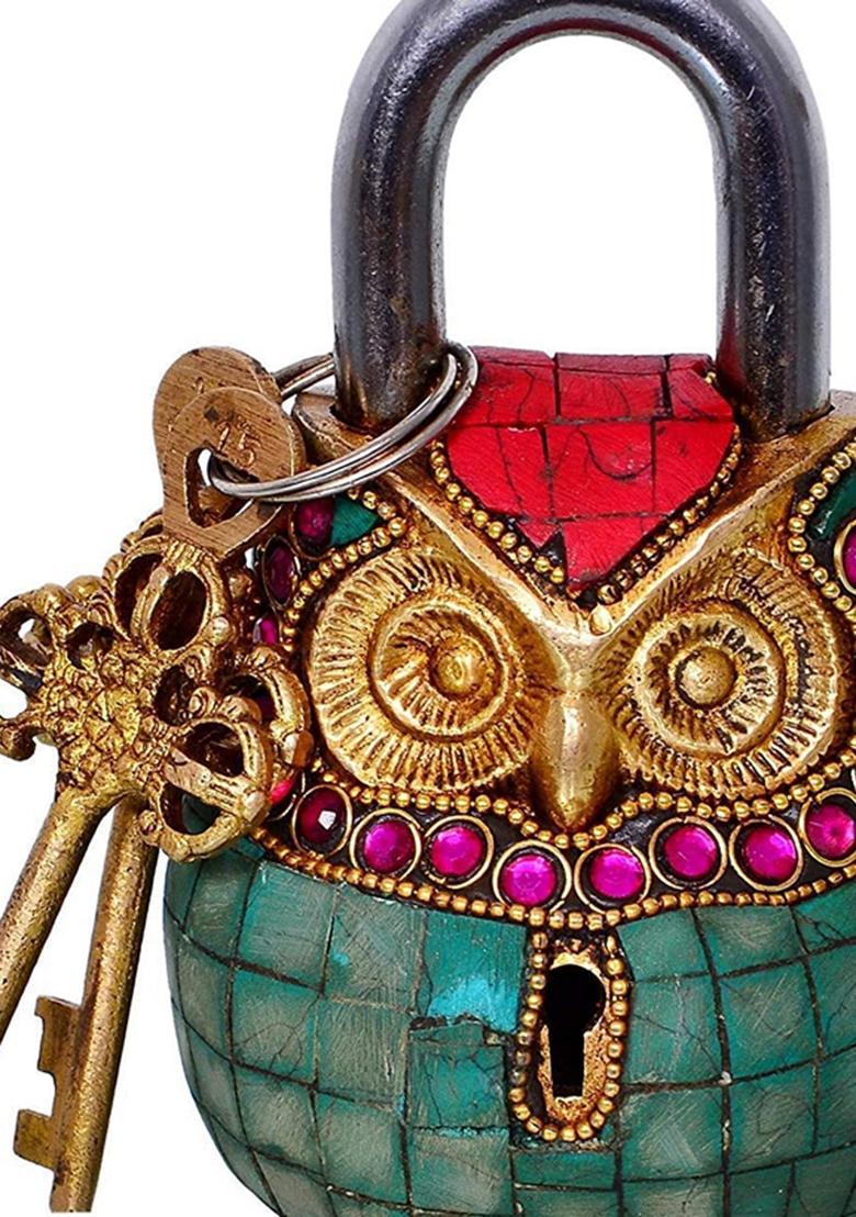 Owl Shape Brass Lock