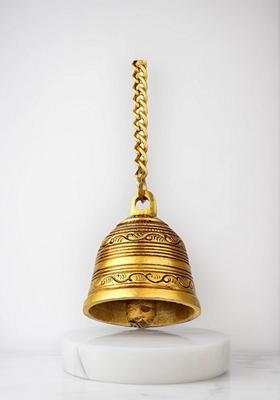 Brass Hanging Bell With Chain
