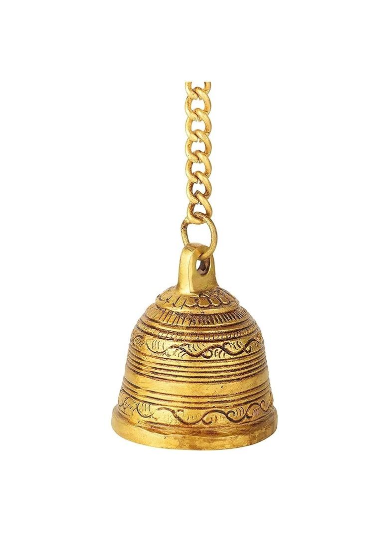 Brass Hanging Bell With Chain