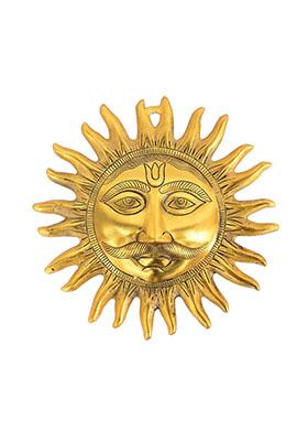 Metal Sun Surya Wall Hanging