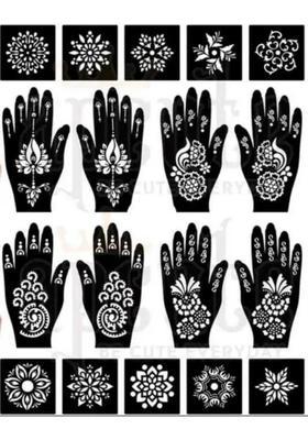 Tattoo Sticker Set For Girls Women Hand Body Face Finger Henna
