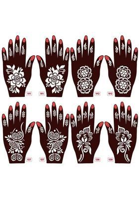 Henna Tattoo Stencil Women Girls Hand Finger Paint Temporary Tattoo