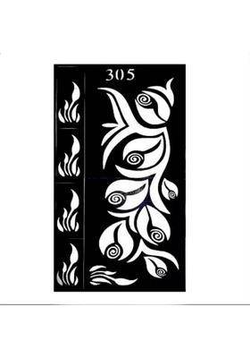 Henna Tattoo Stencil (Set Of 1) Women Girls Body Art Paint