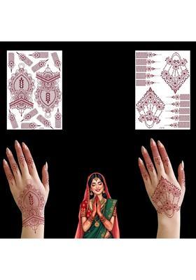 Roopsaga Temporary Henna Tattooo Stickers Mehndi Tattooo For Women 2 Tattoo