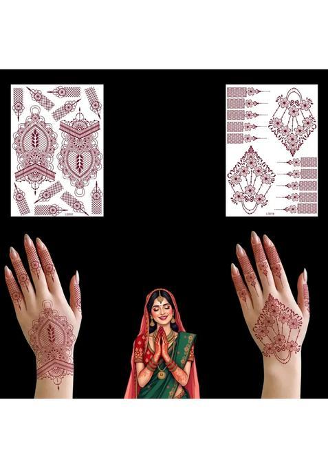 Roopsaga Temporary Henna Tattooo Stickers Mehndi Tattooo For Women 2 Tattoo