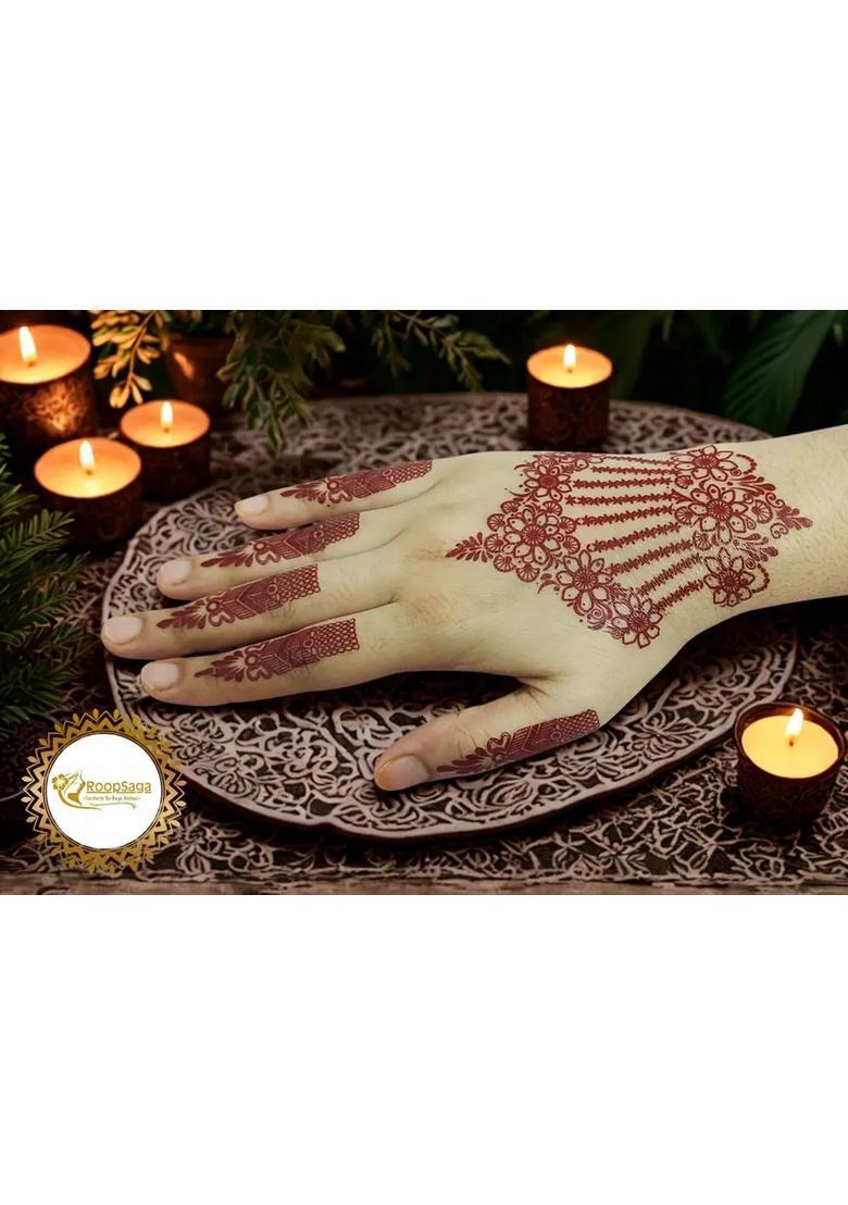 Roopsaga Temporary Henna Tattooo Stickers Mehndi Tattooo For Women 1 Tattoo - Indya