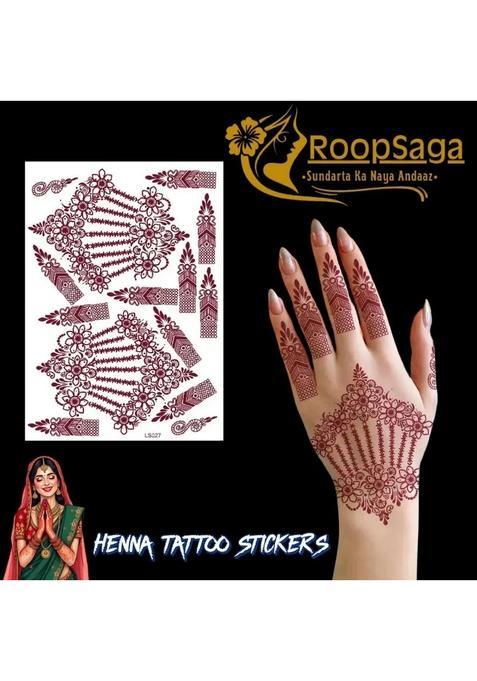 Roopsaga Temporary Henna Tattooo Stickers Mehndi Tattooo For Women 1 Tattoo