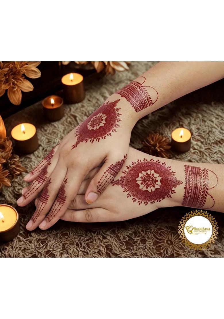 Roopsaga Temporary Henna Tattooo Stickers Mehndi Tattooo For Women  - Indya