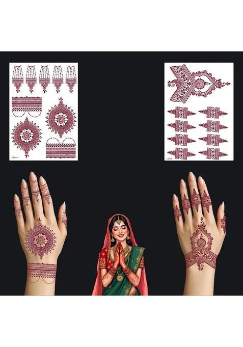 Roopsaga Temporary Henna Tattooo Stickers Mehndi Tattooo For Women 