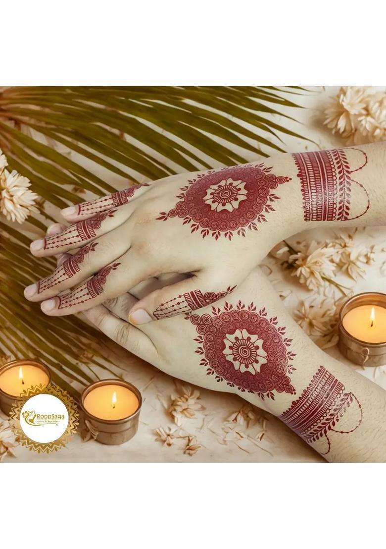 Roopsaga Temporary Henna Tattooo Stickers Mehndi Tattooo For Women 1 Tattoo - Indya