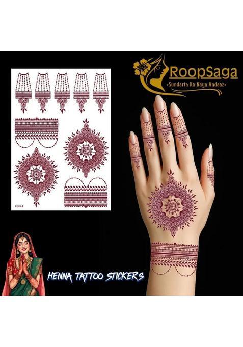 Roopsaga Temporary Henna Tattooo Stickers Mehndi Tattooo For Women 1 Tattoo