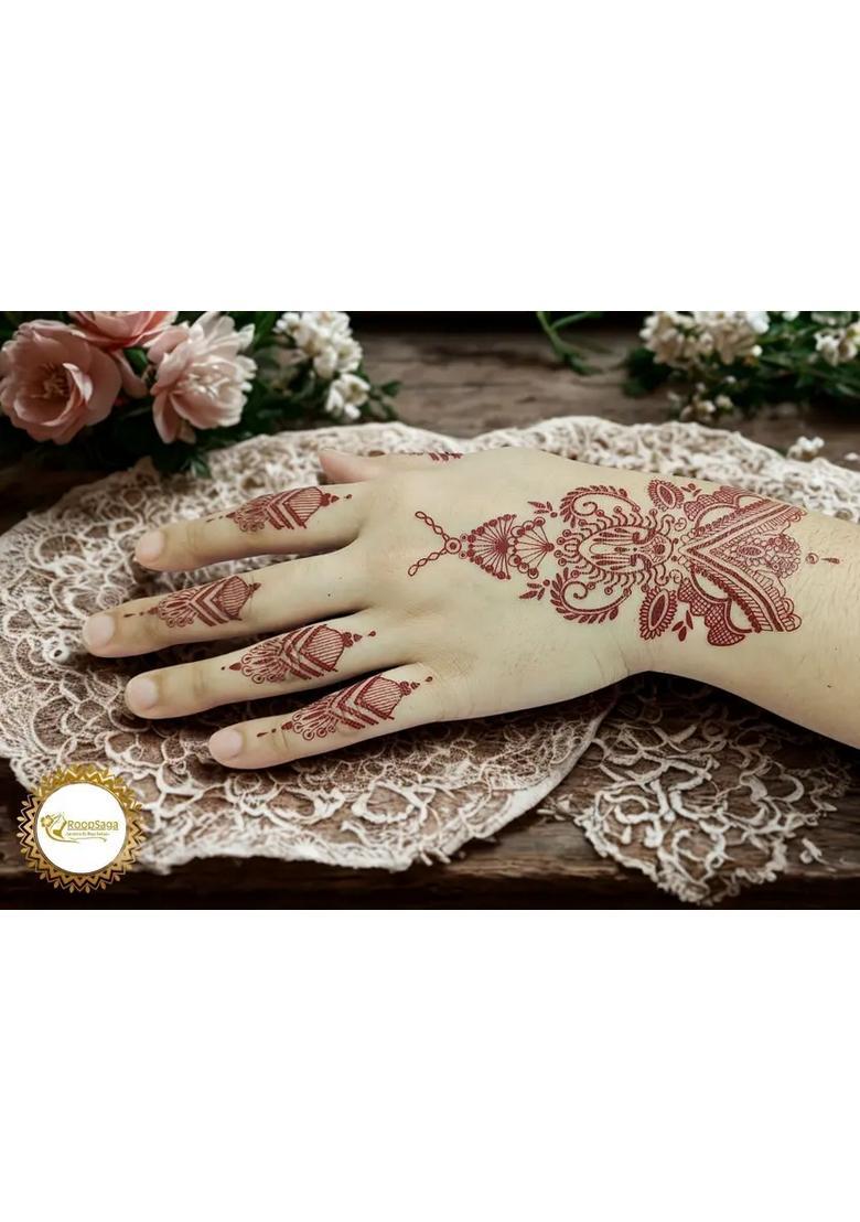 Roopsaga Temporary Henna Tattooo Stickers Mehndi Tattooo For Women 1 Tattoo - Indya
