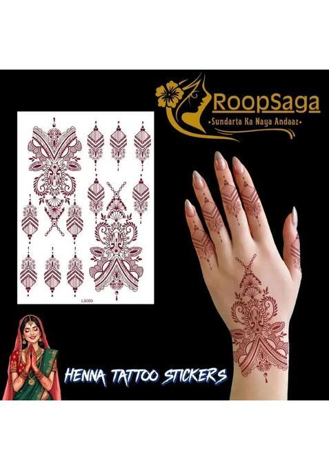 Roopsaga Temporary Henna Tattooo Stickers Mehndi Tattooo For Women 1 Tattoo