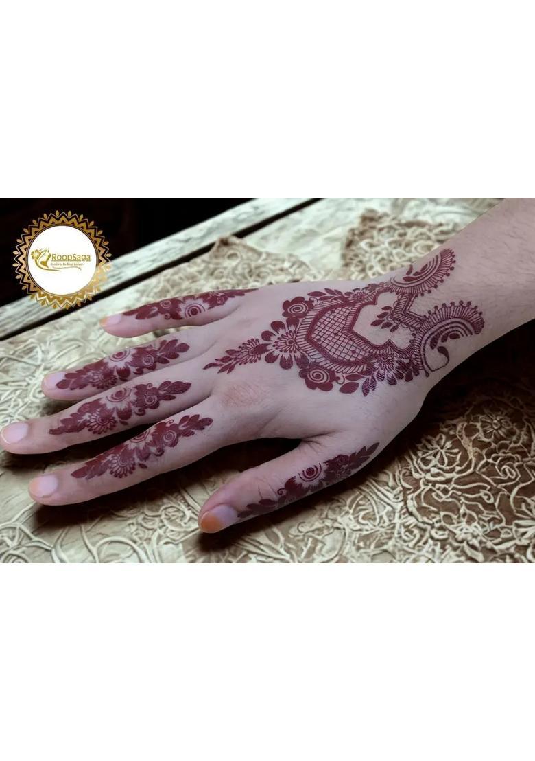 Roopsaga Temporary Henna Tattooo Stickers Mehndi Tattooo For Women 1 Tattoo - Indya