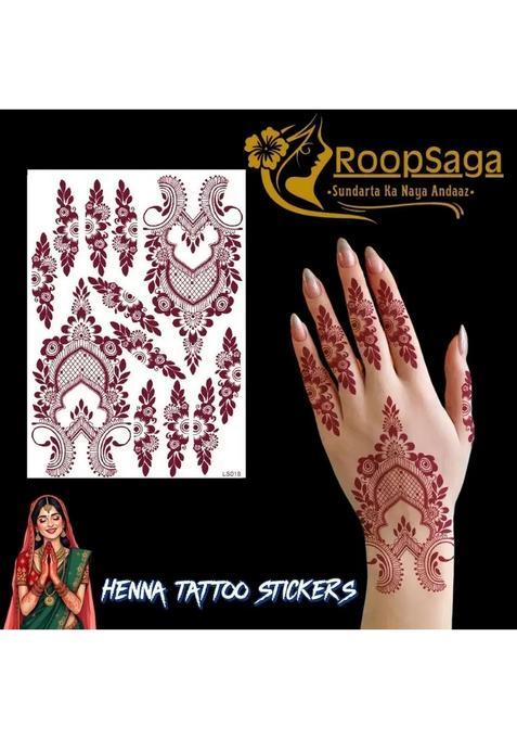 Roopsaga Temporary Henna Tattooo Stickers Mehndi Tattooo For Women 1 Tattoo