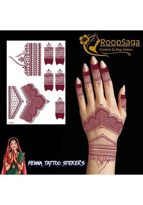 Roopsaga Temporary Henna Tattooo Stickers Mehndi Tattooo For Women 1 Tattoo