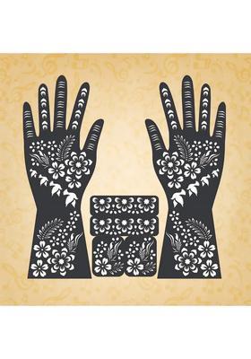 Full Hand Mehndi Sticker Design Full Hand Set Henna Tattoo Stencil For Women