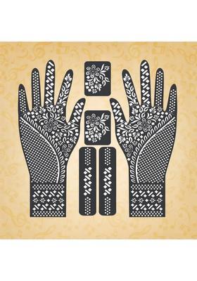 Full Hand Mehndi Sticker Design Full Hand Set Henna Tattoo Stencil For Women
