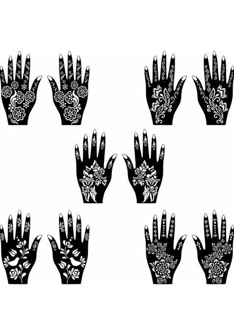 Elegant Mehndi Stencils Stencil Combo Set For All Festive & Wedding