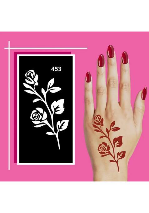 Mandala And Floral Henna Stencil Patterns In One Set