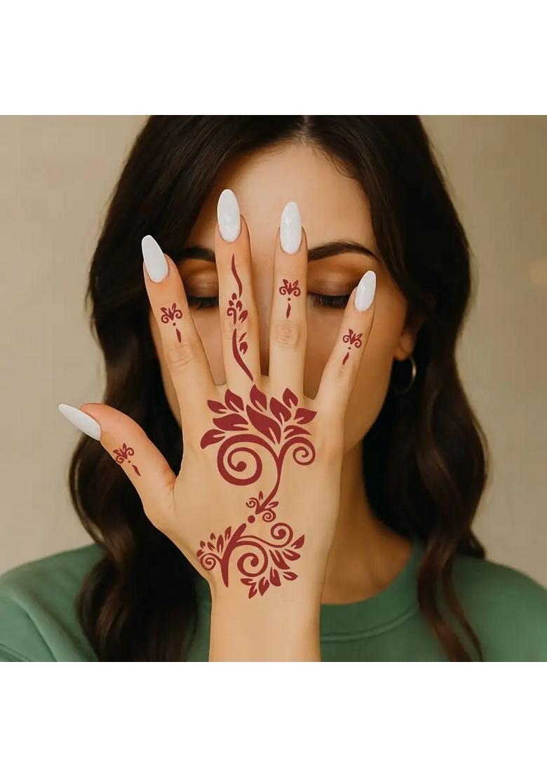 Henna Mehandi Tattoo Stencil Set - Indya