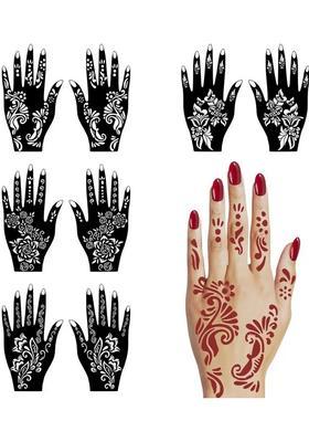 Henna Mehandi Tattoo Stencil Set