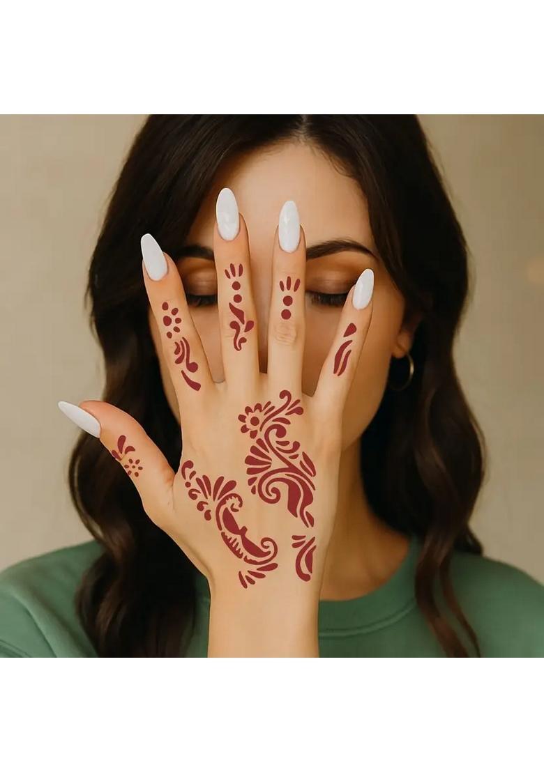 Henna Mehandi Tattoo Stencil Set - Indya