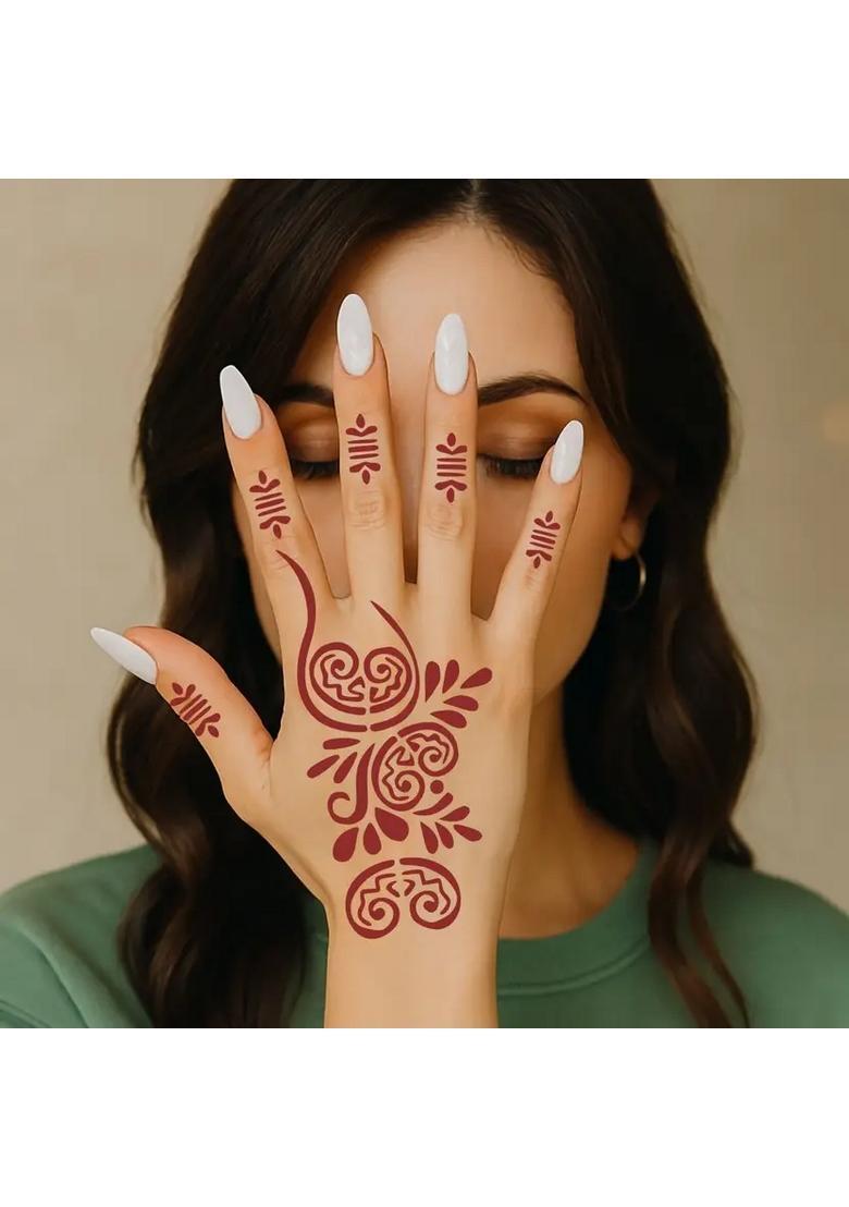 Henna Mehandi Tattoo Stencil Set - Indya