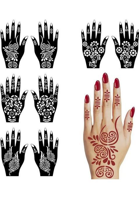 Henna Mehandi Tattoo Stencil Set