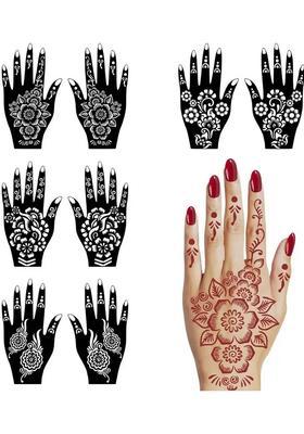 Henna Mehandi Tattoo Stencil Set