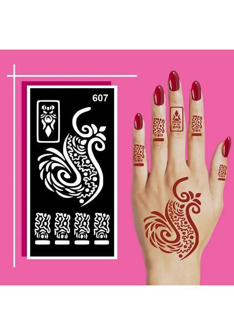 Intricate Design Mehndi Sticker For Children Learning Traditional Craft Skills