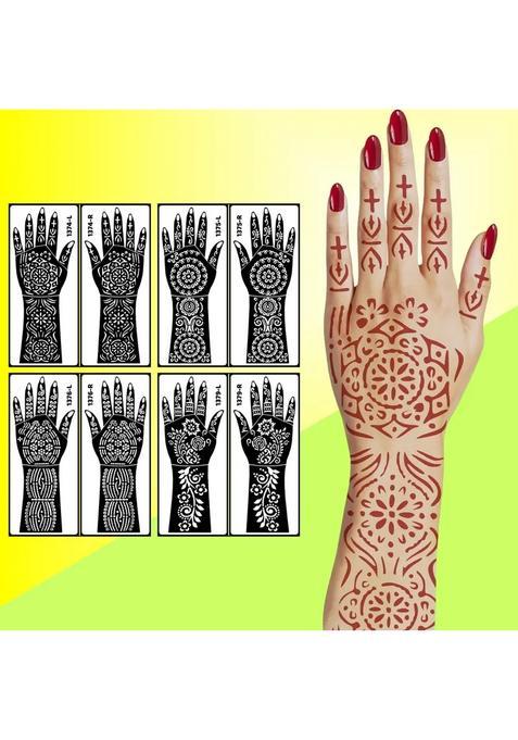 Henna Stencil Sticker Set For Engagement & Haldi Ceremony