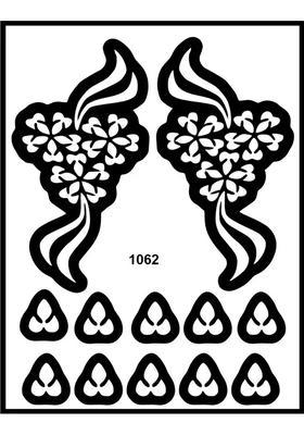 Occasion Wear Mehndi Stencils Sticker Kit For Just Stick & Go
