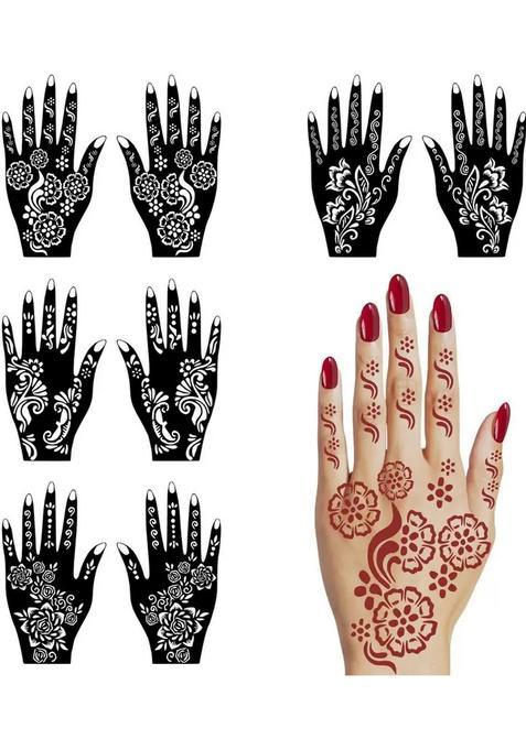 Unique Combo Mehndi Stencil Sticker For Girls And Women