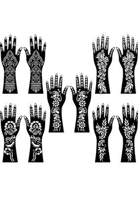 Beautiful & Easy Apply Combo Mehndi Stencil Sticker For All Occasions