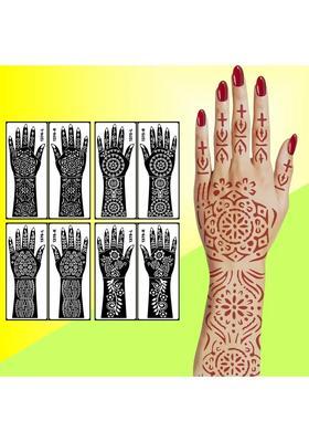 Henna Stencil Sticker Set For Engagement & Haldi Ceremony