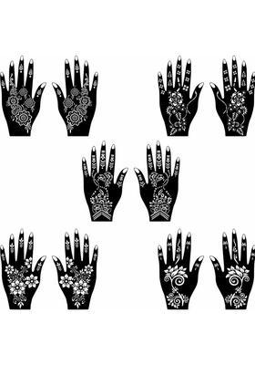 Beautiful & Simple Stencil Mehndi Sticker Combo For All Occasion