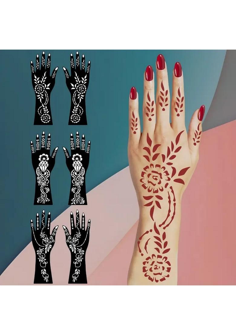 Henna Mehandi Tattoo Stencil Set - Indya