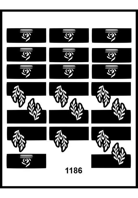 Charming Rose Mehndi Stickers For Elegant Hands