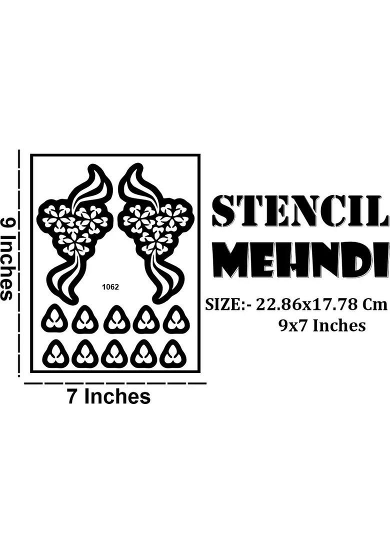Occasion Wear Mehndi Stencils Sticker Kit For Just Stick & Go - Indya