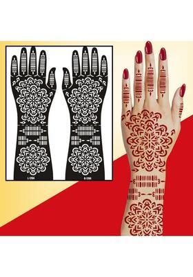 Beautiful And Nice Mandala Full Hand Mehndi Stencil Sticker For Women & Girls