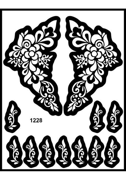 Trendy Henna Stencil Stickers For Stylish Hand Looks