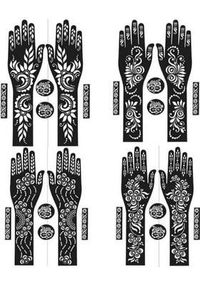Henna Mehandi Tattoo Stencil Set