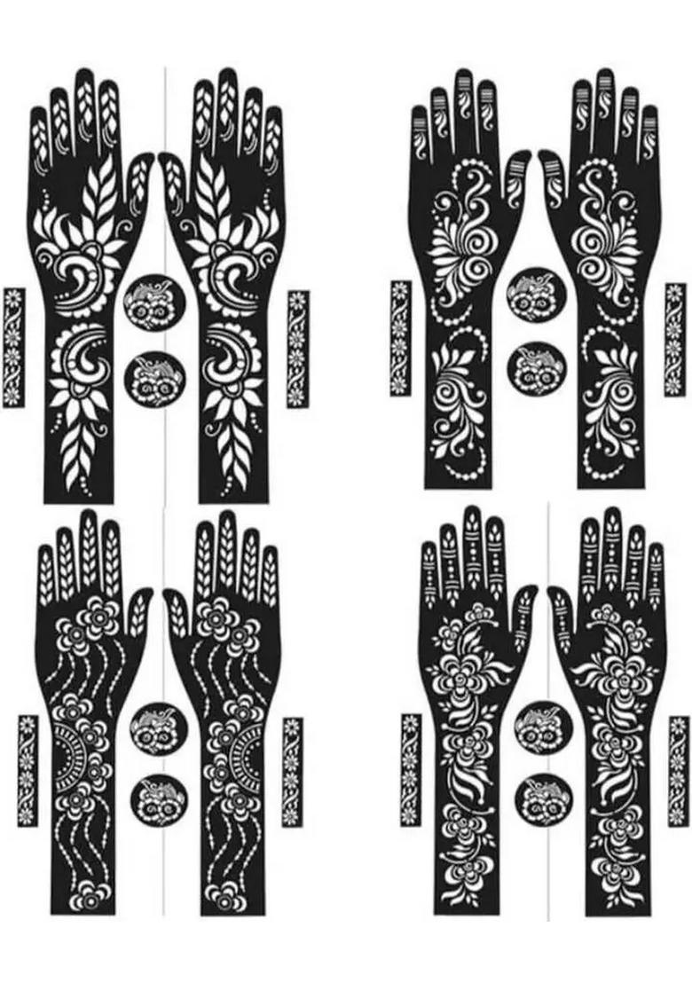 Henna Mehandi Tattoo Stencil Set - Indya
