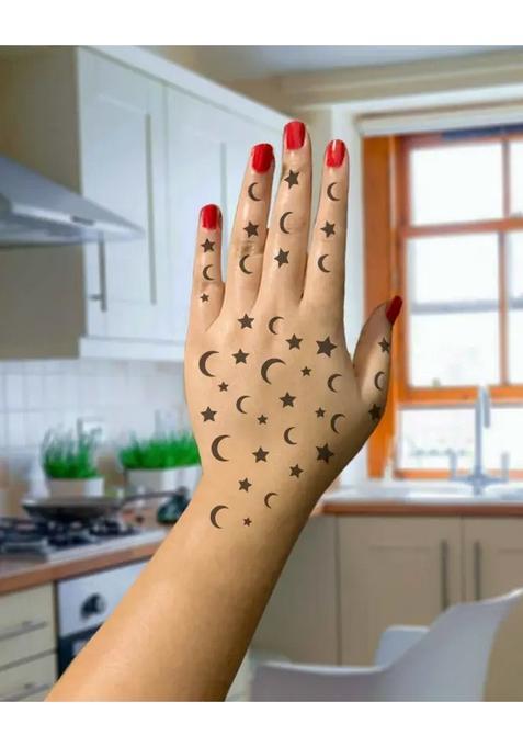 Premium Collection Diy Kit Of Henna Tattoo Stencil Set For Women, Girls,Hand