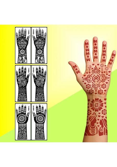 Diy Henna Stencil Set For Quick & Perfect Mehndi